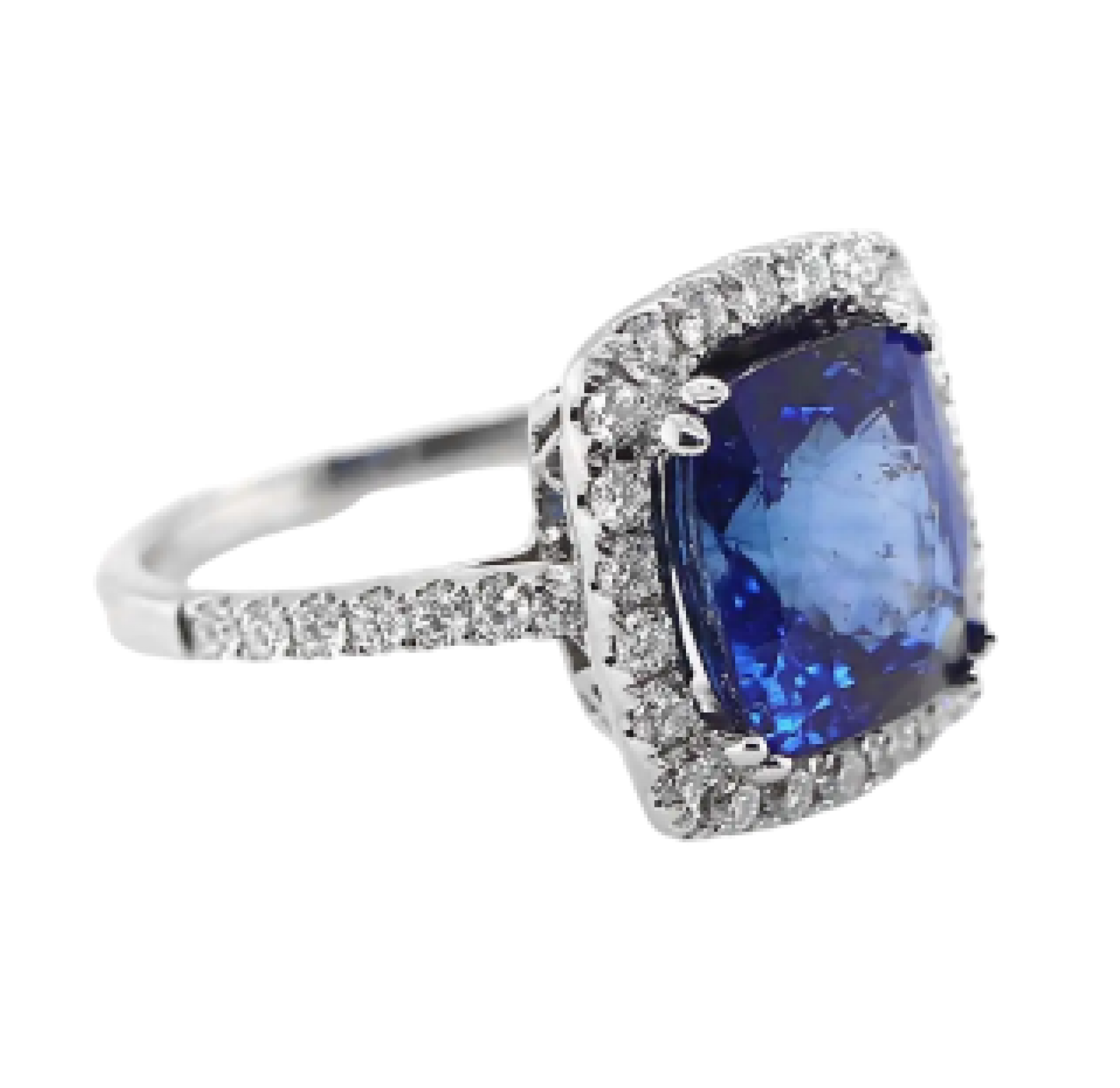 RING WITH BLUE DIAMOND